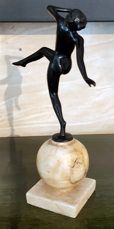 Josef lorenzl: Sculture Vintage Female bronzo del XX Secolo Pezzo di storia autentico - Robertaebasta® Art Gallery opere d’arte esclusive.